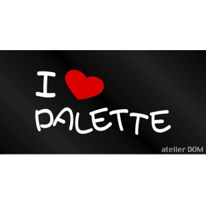 画像: I LOVE PALETTE まるもじステッカー