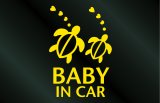 画像: ハワイアン BABY IN CAR ホヌ ウミガメステッカー