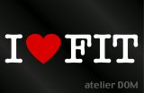 画像: I LOVE FIT フィット ステッカー