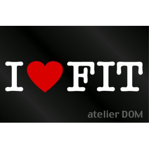 画像: I LOVE FIT フィット ステッカー