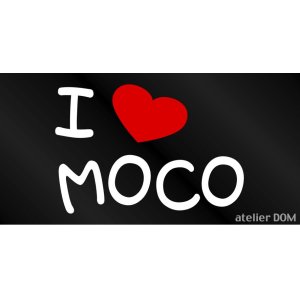 画像: I LOVE MOCO まるもじステッカー