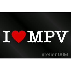 画像: I LOVE MPV ステッカー