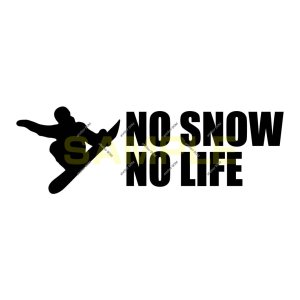 画像: NO SNOW NO LIFE ステッカー スノーボード3 (Sサイズ)