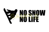 画像: NO SNOW NO LIFE ステッカー スノーボード5 (Sサイズ)