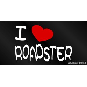 画像: I LOVE ROADSTER まるもじステッカー