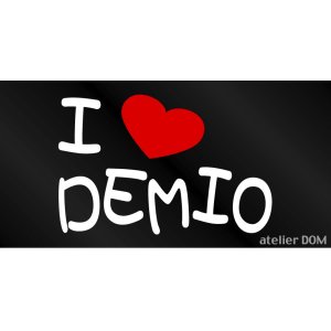 画像: I LOVE DEMIO まるもじステッカー