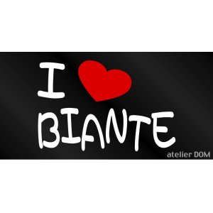 画像: I LOVE BIANTE まるもじステッカー