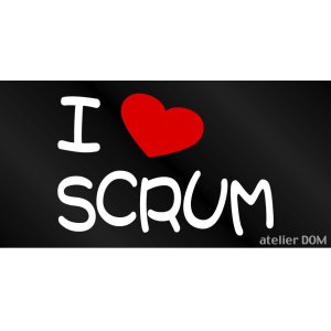 画像: I LOVE SCRUM まるもじステッカー