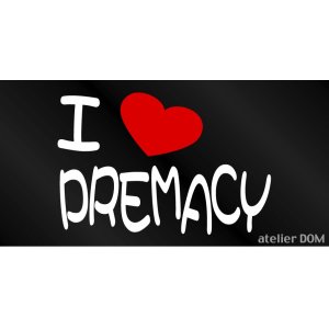 画像: I LOVE PREMACY まるもじステッカー