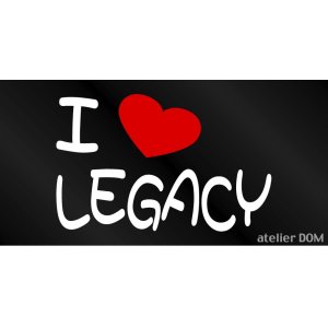 画像: I LOVE LEGACY まるもじステッカー