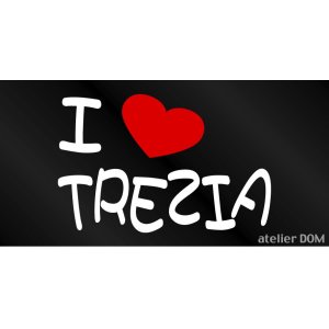 画像: I LOVE TREZIA まるもじステッカー