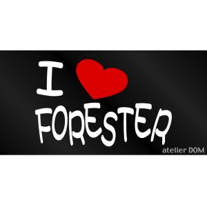 画像: I LOVE FORESTER まるもじステッカー