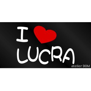 画像: I LOVE LUCRA まるもじステッカー