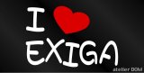 画像: I LOVE EXIGA まるもじステッカー