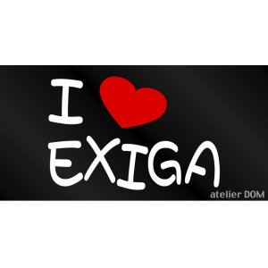 画像: I LOVE EXIGA まるもじステッカー