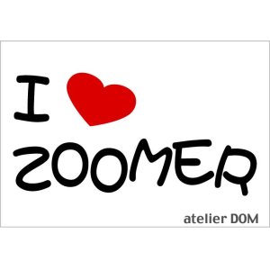 画像: I LOVE ZOOMER まるもじステッカー