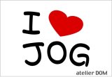 画像: I LOVE JOG まるもじステッカー