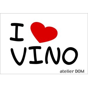 画像: I LOVE VINO まるもじステッカー