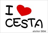 画像: I LOVE CESTA まるもじステッカー