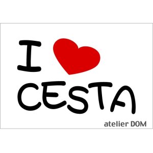 画像: I LOVE CESTA まるもじステッカー