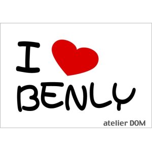 画像: I LOVE BENLY まるもじステッカー