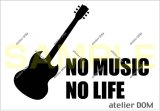 画像: NO MUSIC NO LIFE ステッカー SGタイプ (Sサイズ)