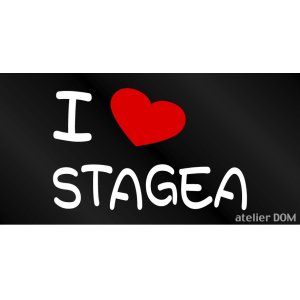 画像: I LOVE STAGEA まるもじステッカー