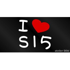 画像: I LOVE S15 まるもじステッカー