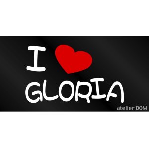 画像: I LOVE GLORIA まるもじステッカー