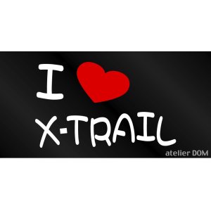 画像: I LOVE X-TRAIL まるもじステッカー