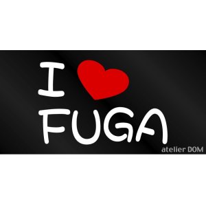 画像: I LOVE FUGA まるもじステッカー