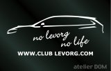 画像: レヴォーグ NO LEVORG NO LIFE ステッカー (Lサイズ)