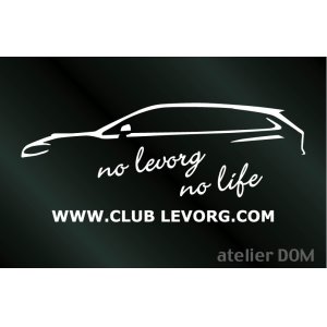 画像: レヴォーグ NO LEVORG NO LIFE ステッカー (Lサイズ)