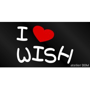 画像: I LOVE WISH まるもじステッカー