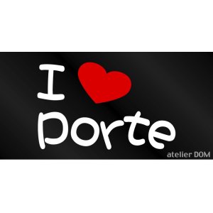 画像: I LOVE PORTE まるもじステッカー