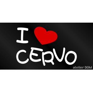 画像: I LOVE CERVO まるもじステッカー