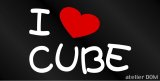 画像: I LOVE CUBE まるもじステッカー