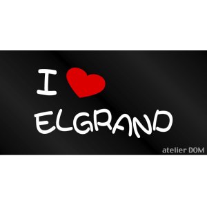 画像: I LOVE ELGRAND まるもじステッカー