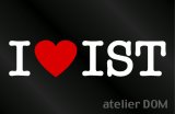 画像: I LOVE IST イスト ステッカー