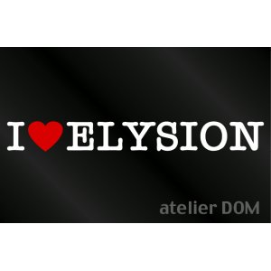 画像: I LOVE ELYSION エリシオン ステッカー