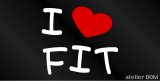 画像: I LOVE FIT まるもじステッカー