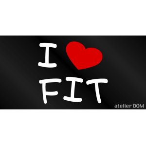 画像: I LOVE FIT まるもじステッカー