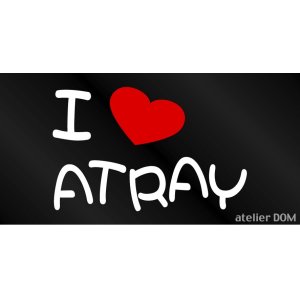 画像: I LOVE ATRAY まるもじステッカー