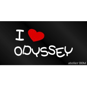 画像: I LOVE ODYSSEY まるもじステッカー