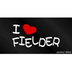 画像: I LOVE FIELDER まるもじステッカー