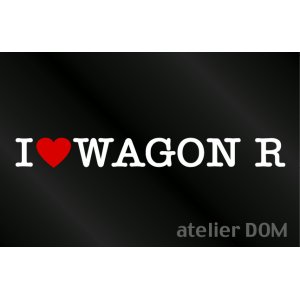 画像: I LOVE WAGON R ワゴンR ステッカー