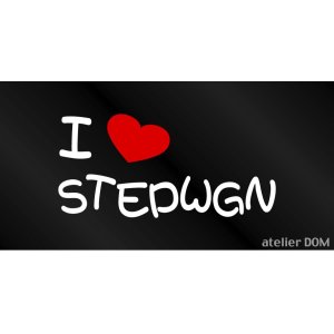 画像: I LOVE STEPWGN まるもじステッカー