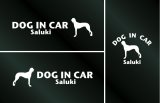 画像: ドッグステッカー『DOG IN CAR』サルーキー 3枚組