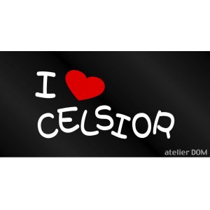 画像: I LOVE CELSIOR まるもじステッカー