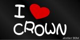 画像: I LOVE CROWN まるもじステッカー